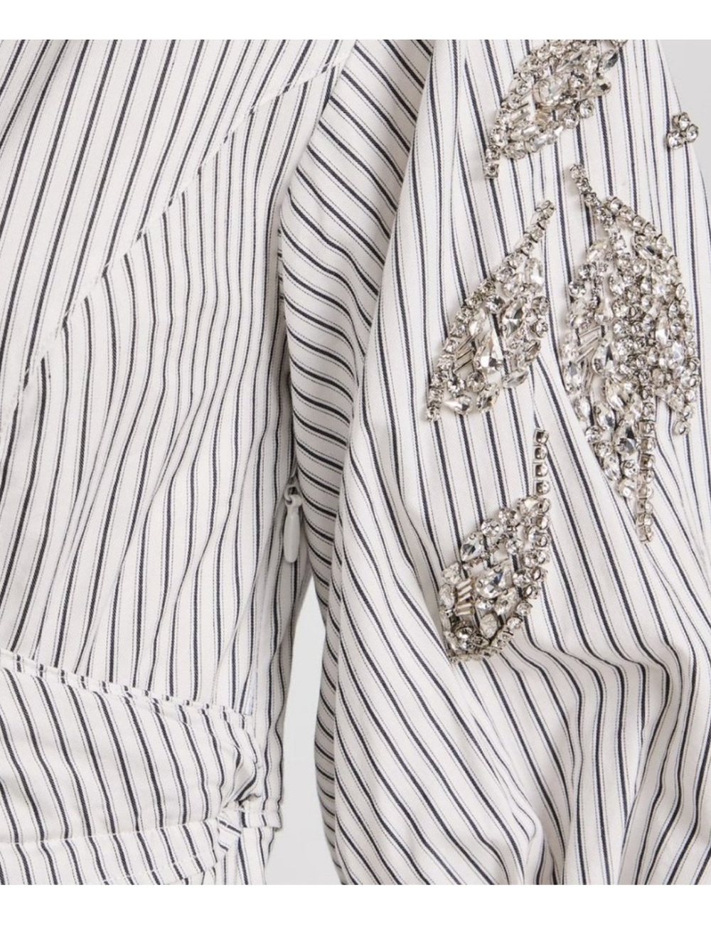 Cinq A Sept Camron Striped Embellished Dress STUNNING - Picture 5 of 5